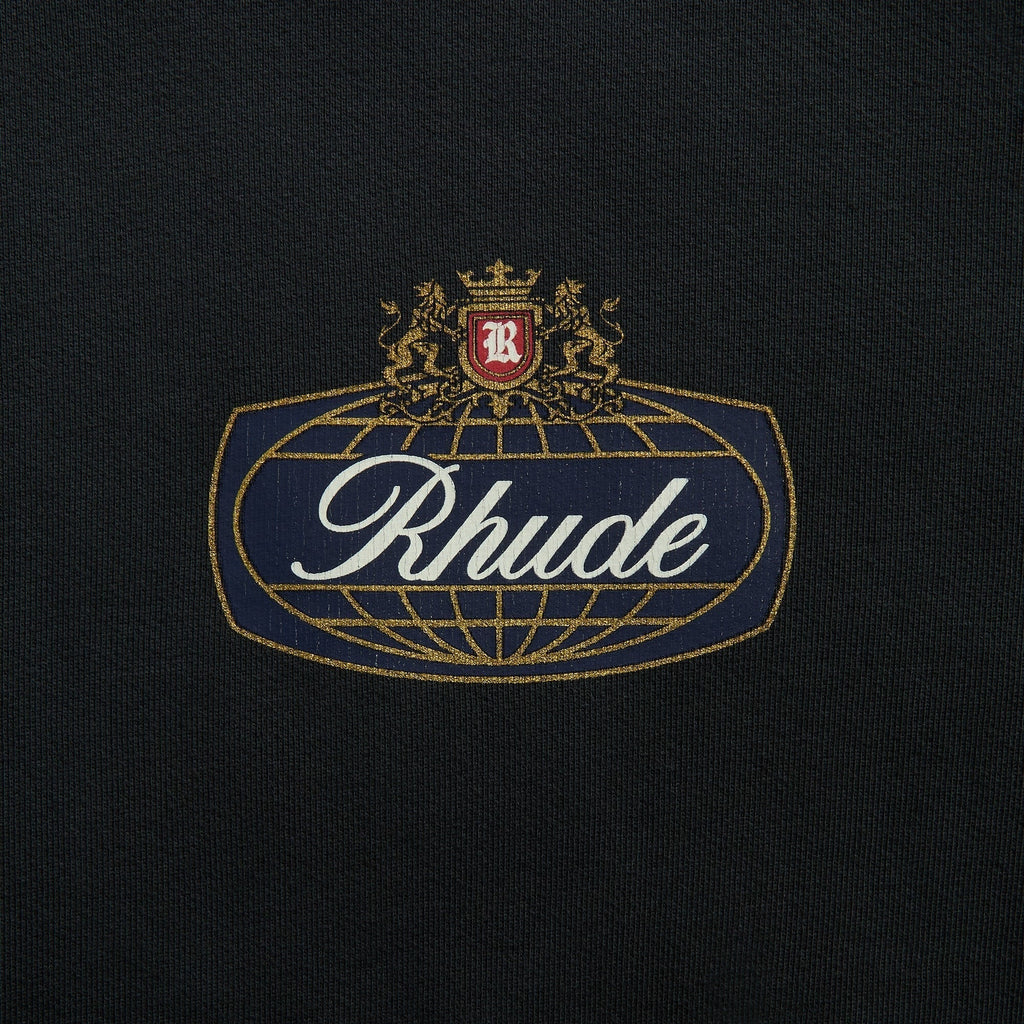 Rhude Crest Hoodie - Vintage Black / Blue / Red