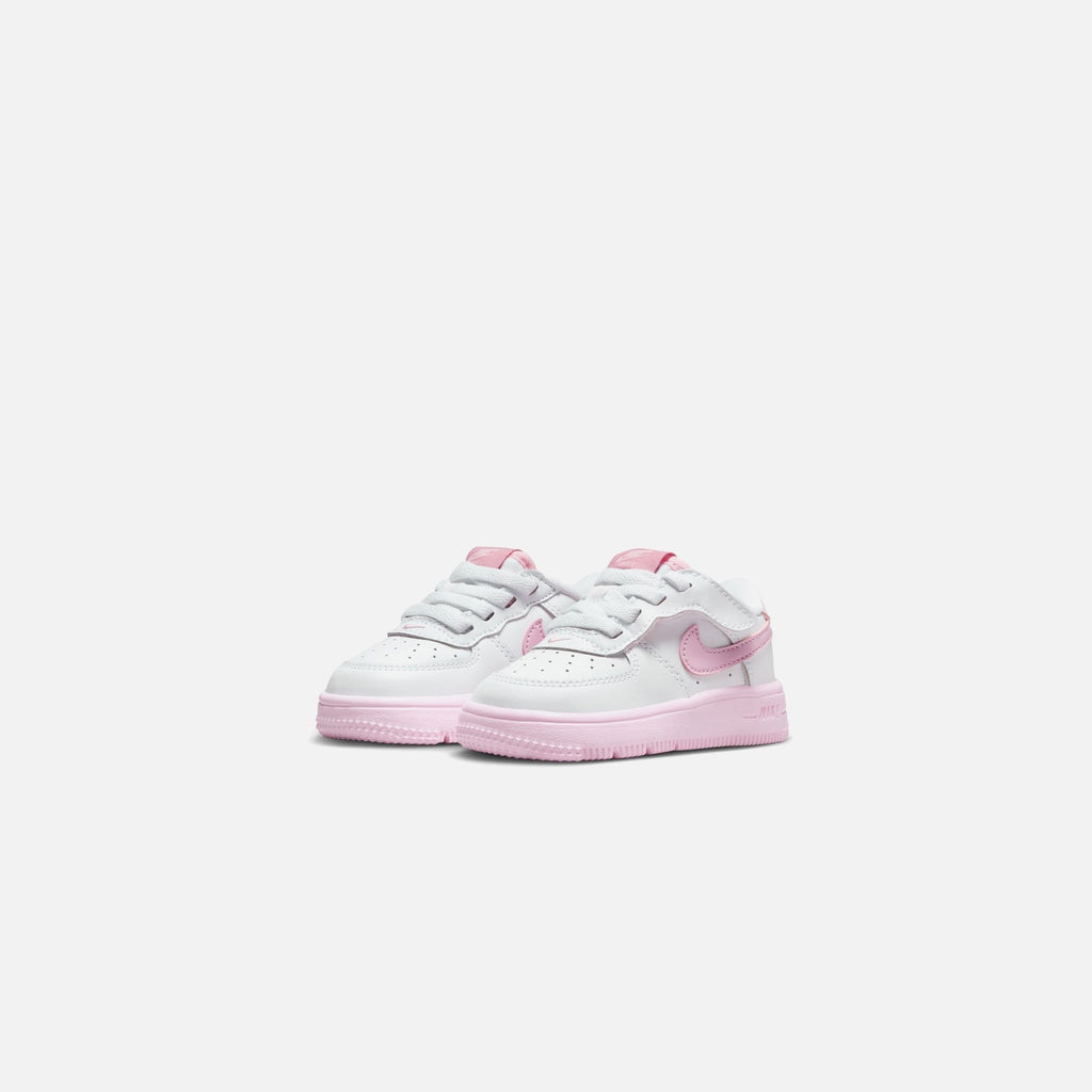 Nike TD Force 1 Low Easyon - White / Pink Foam