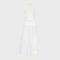 St. Agni Halter Circle Hem Dress - Off White