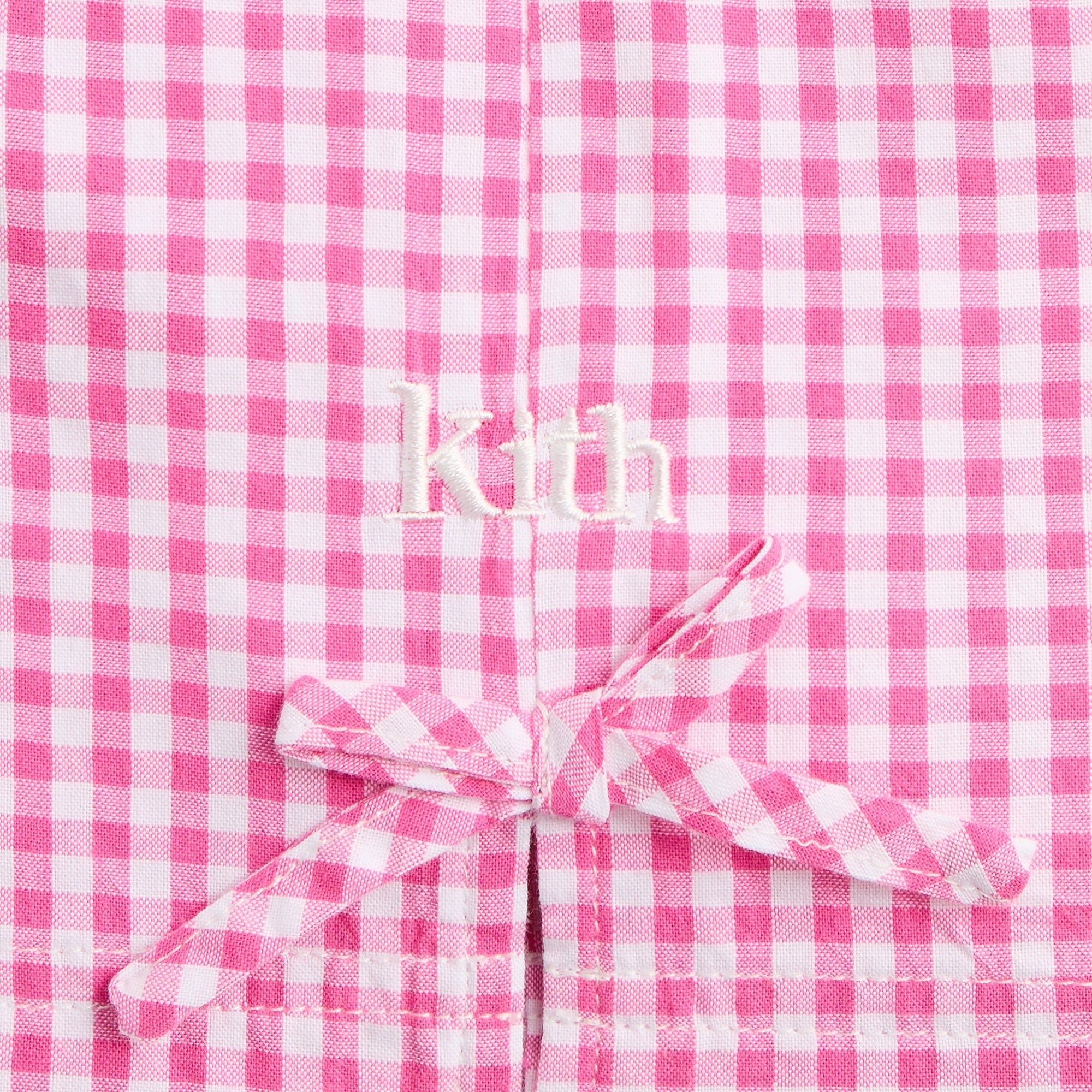 Kith Kids Gingham Tie Michla Short - Electra