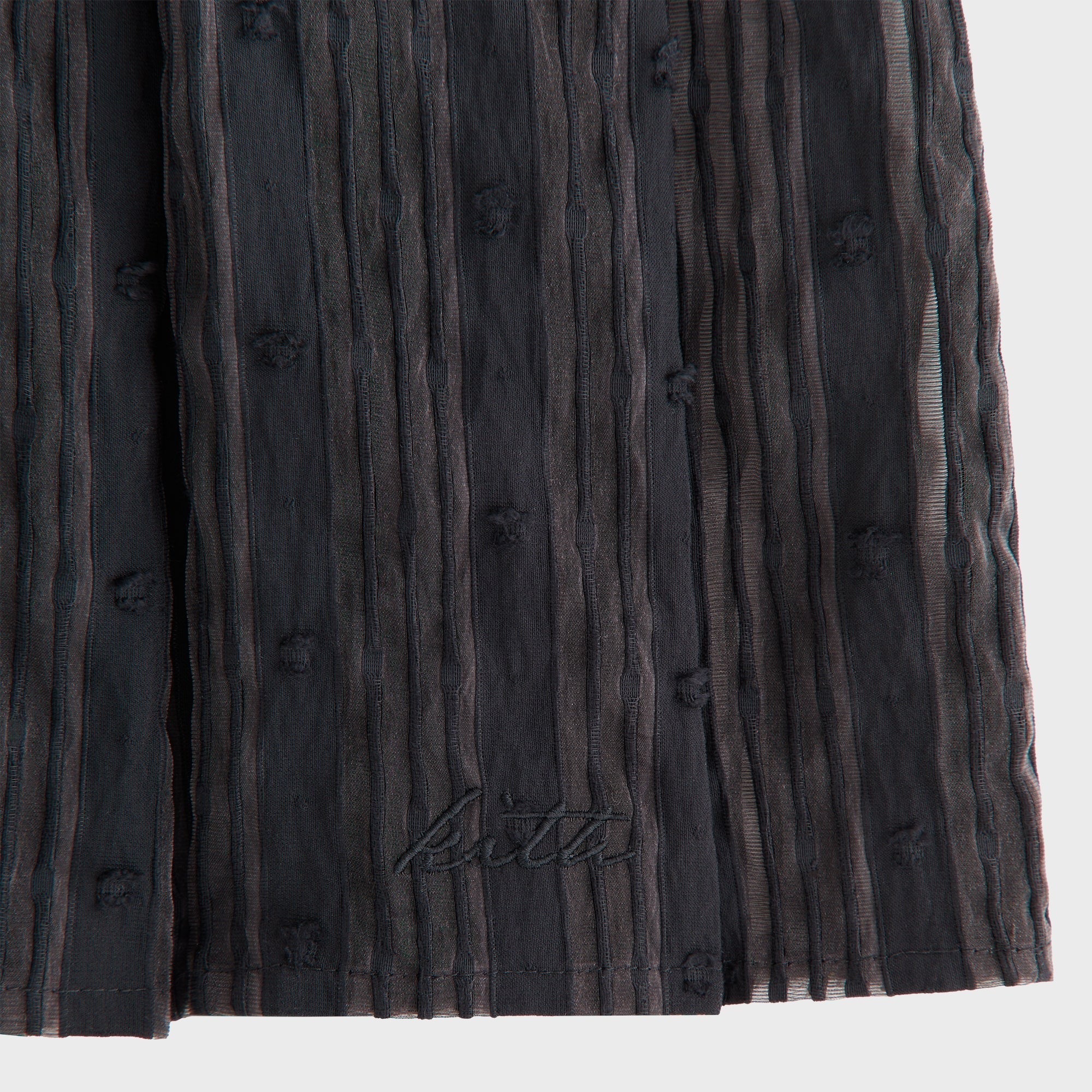 Kith Women Sashi Sheer Pleated Short - Black