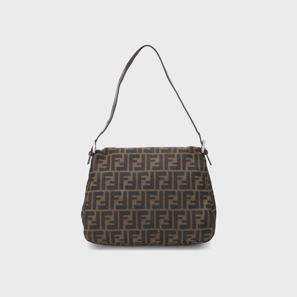 WGACA Fendi Zucca Mamma Baguette Shoulder Bag - Brown