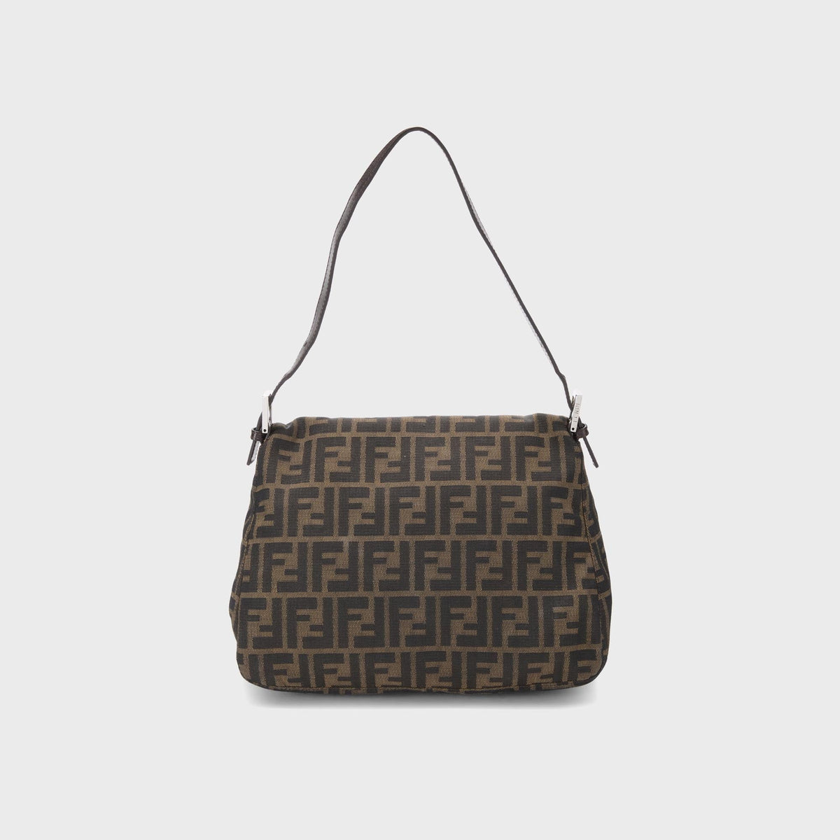 WGACA Fendi Zucca Mamma Baguette Shoulder Bag - Brown