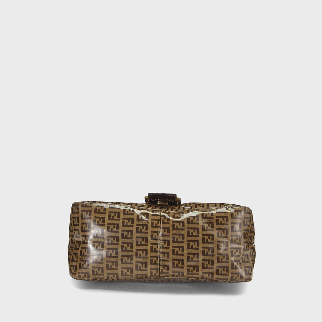 WGACA Fendi Patent Mamma Shoulder Bag - Brown