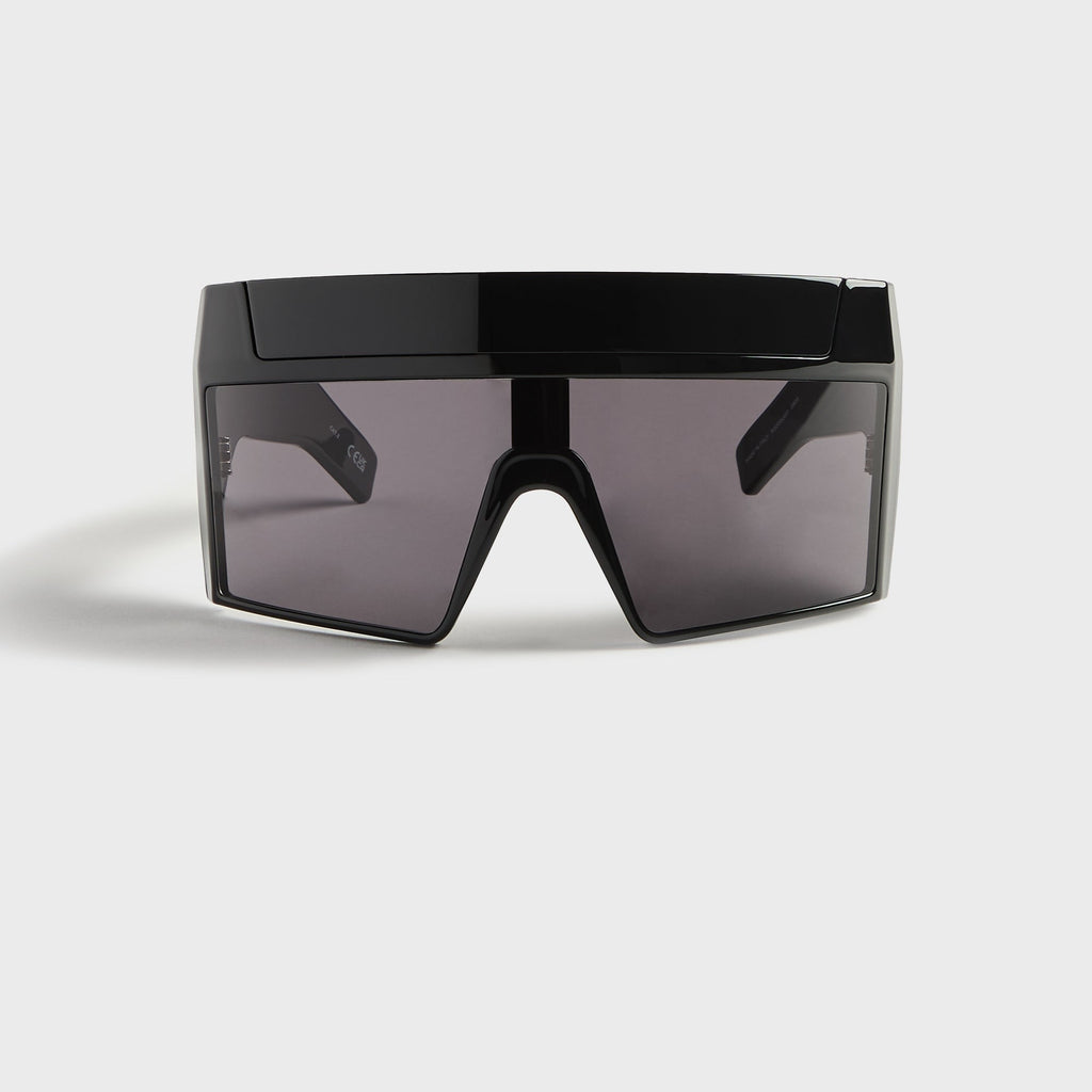 Rick Owens Rev Shiny Shield Sunglasses - Black