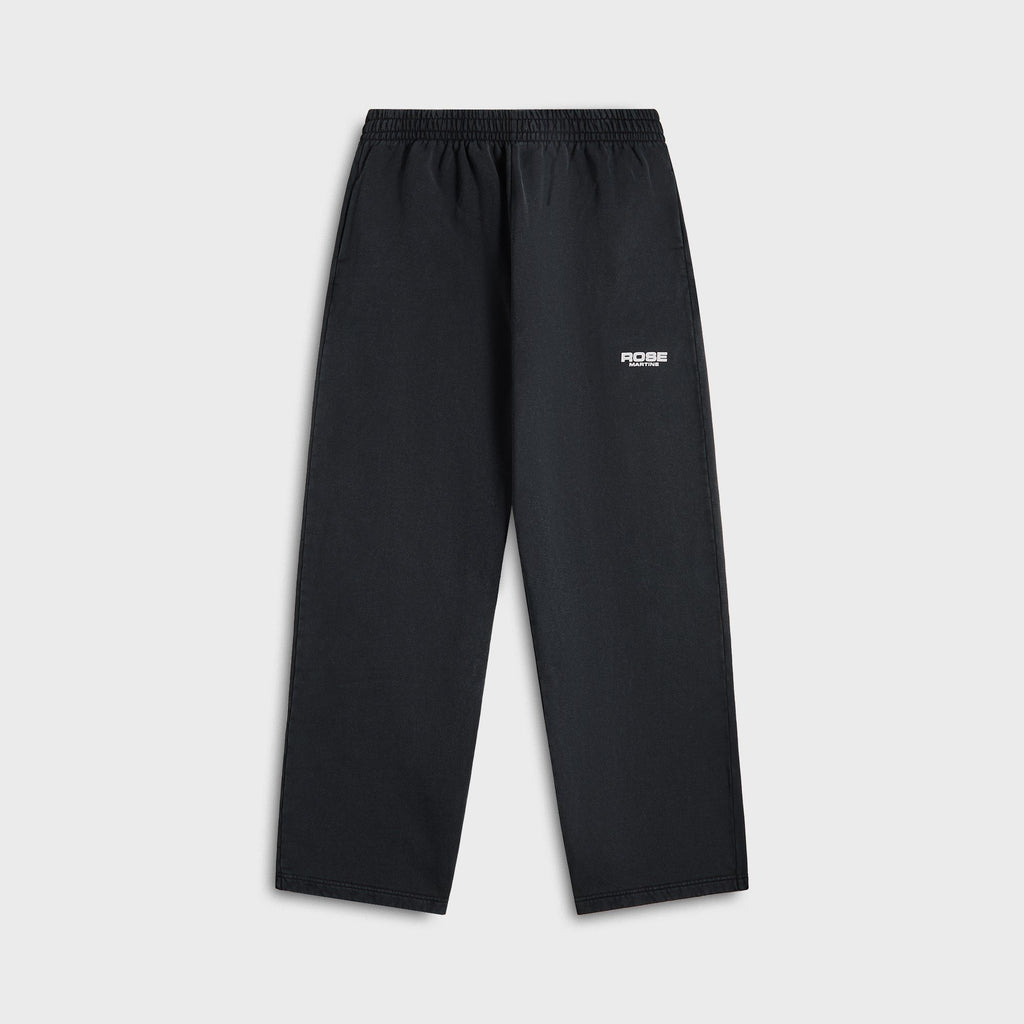 Martine Rose Wide Leg Trackpant - Black Washed Black Rose