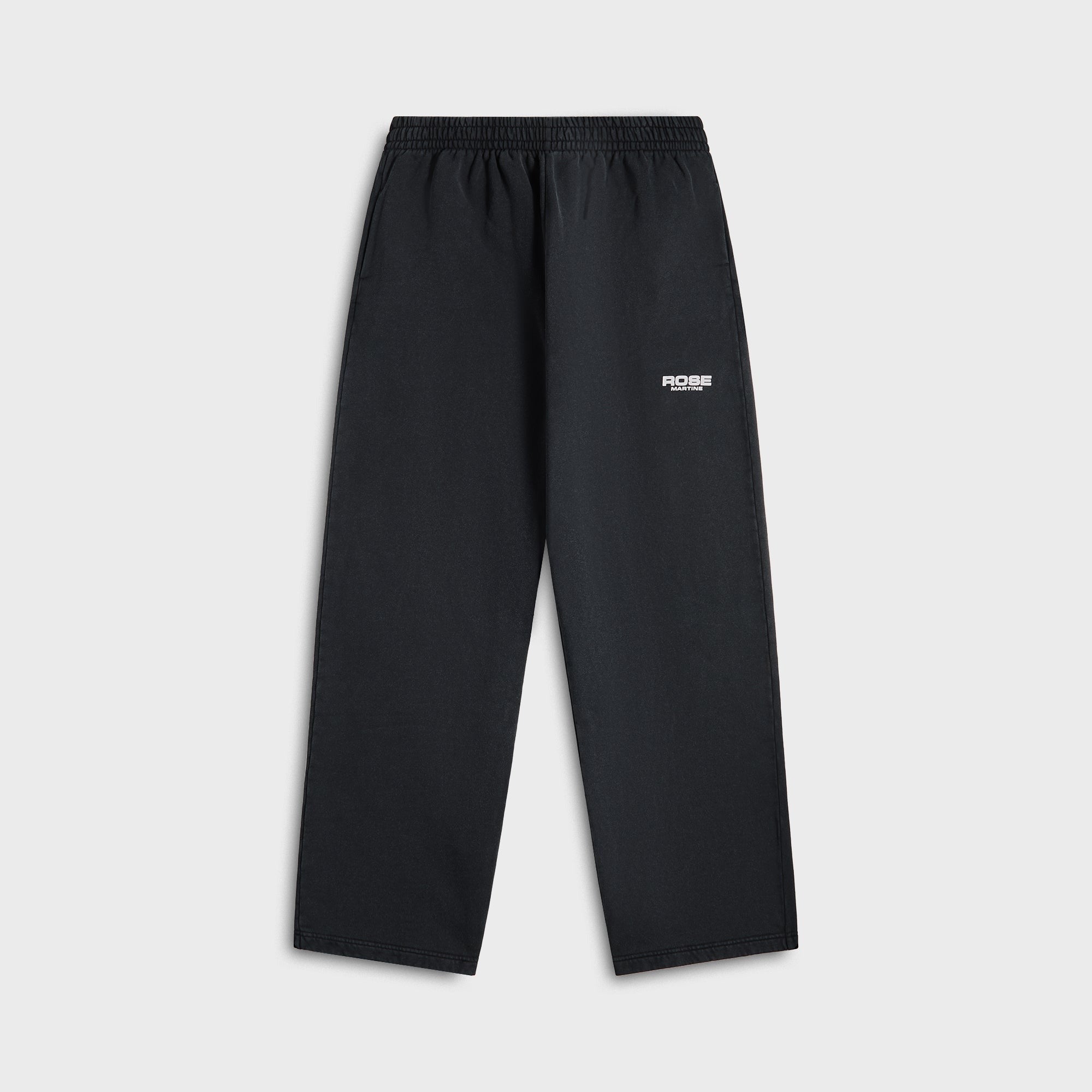 Martine Rose Wide Leg Trackpant - Black Washed Black Rose