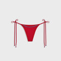 Frankies Bikinis Mackenzie Beaded Cheeky Bikini Bottom - Havana