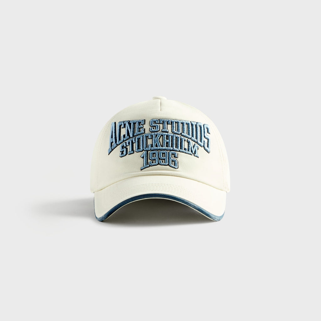 Acne Studios Embroidered Logo Cap - White / Grey