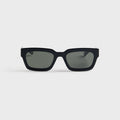 Gucci GG2069S Acetate Rectangle Sunglasses - Black / Grey