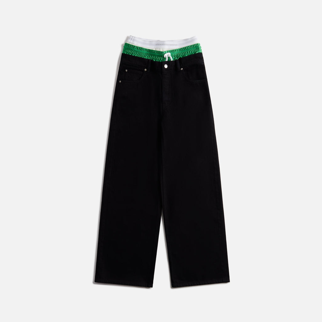 Alexander Wang Prestyled Trilayer 5 Pocket Jean - Black