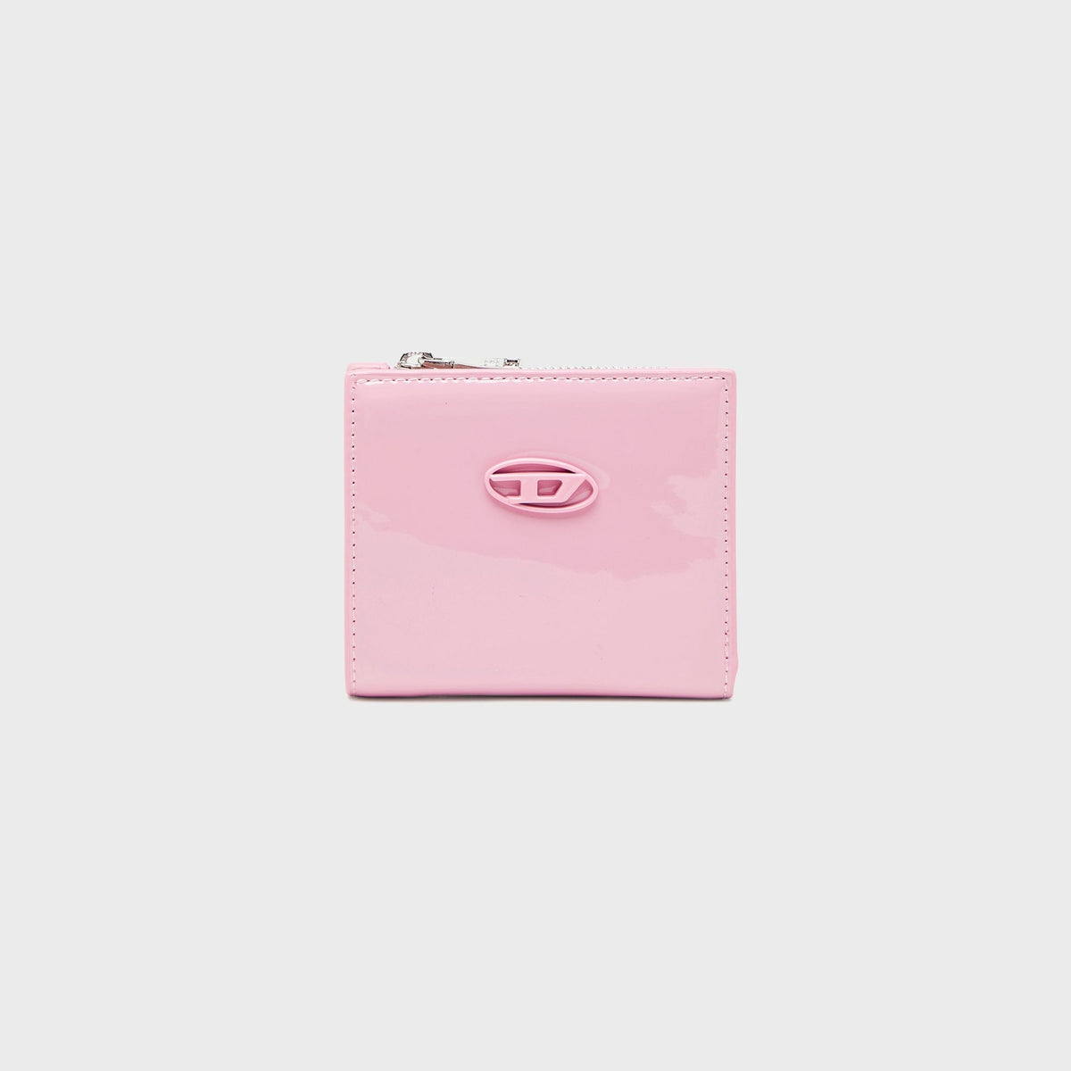 Diesel Glossy PU Bi-Fold Wallet - Light Pink