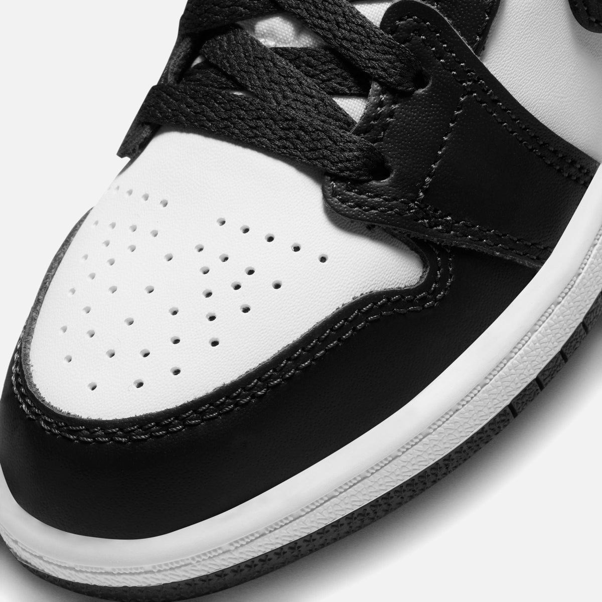 Nike Pre-School Air Jordan 1 Mid Se - Off Noir / Black / White