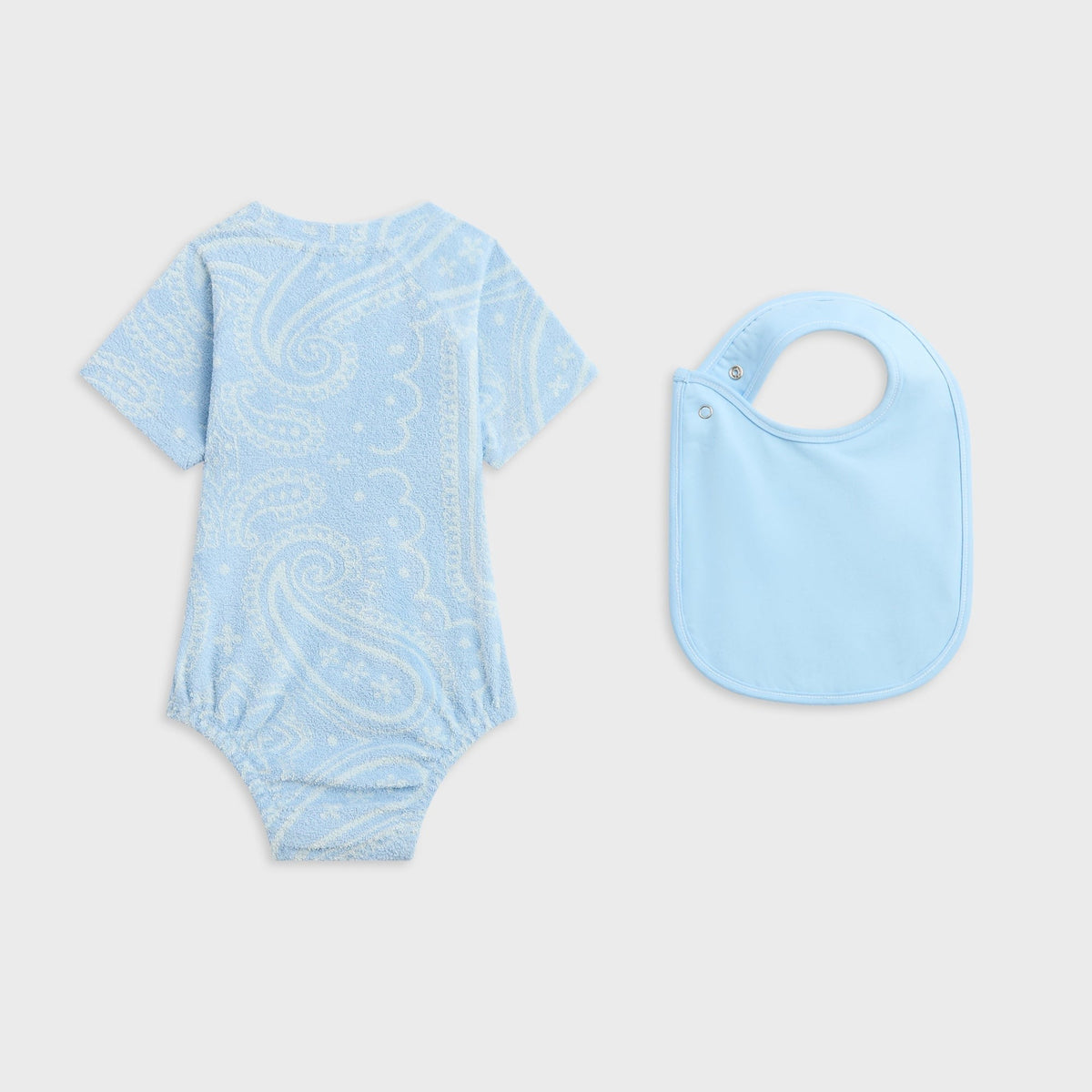 Kith Baby Paisley Jacquard Henley Romper Box Set - Serene