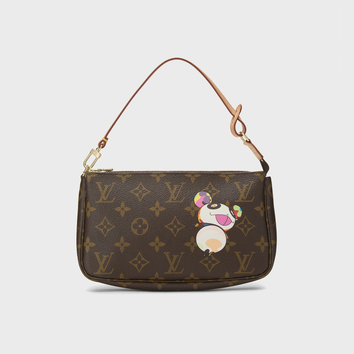 WGACA Louis Vuitton x Takashi Murakami Monogram Canvas Panda Pochette Accessoires - Brown
