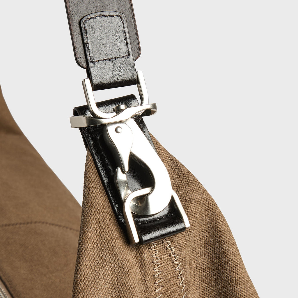 Lemaire Xl Quiver Clip Bag - Sisal
