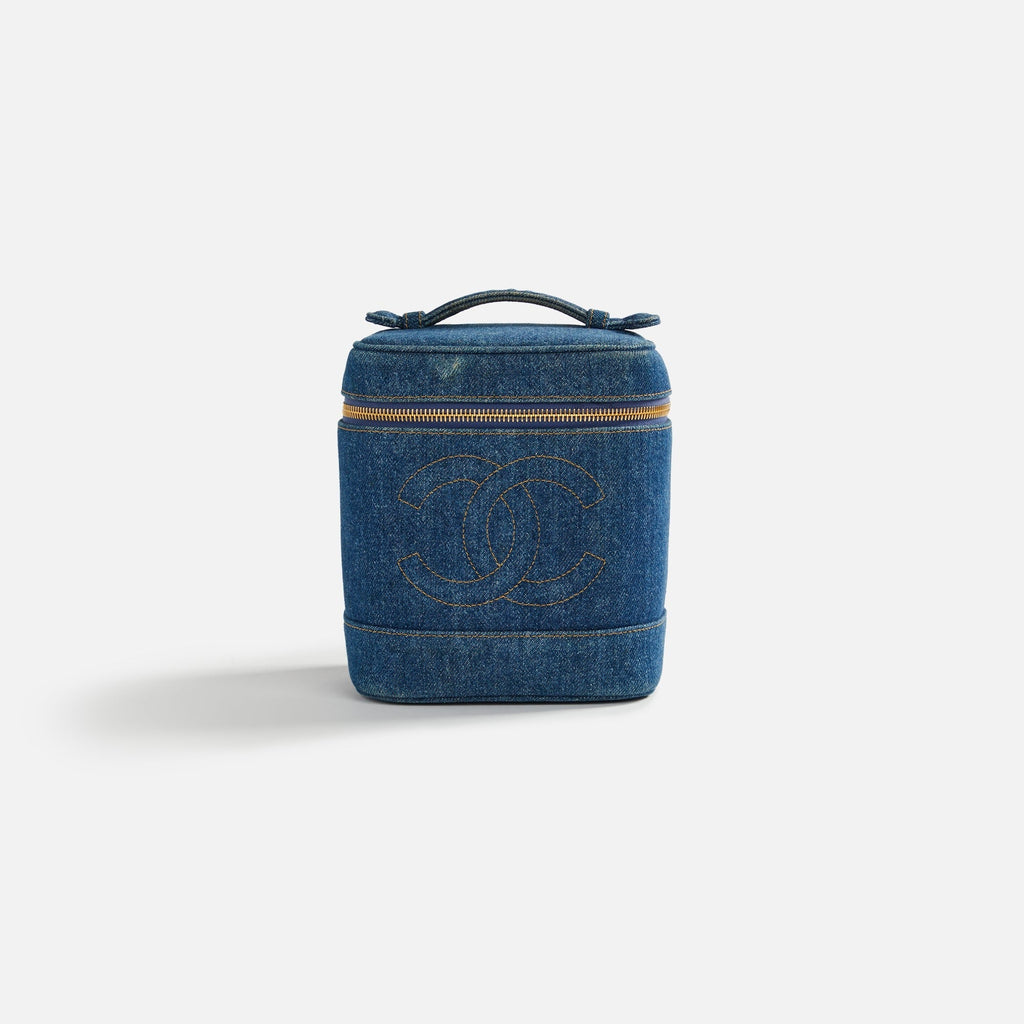 WGACA Chanel Denim Vanity - Blue