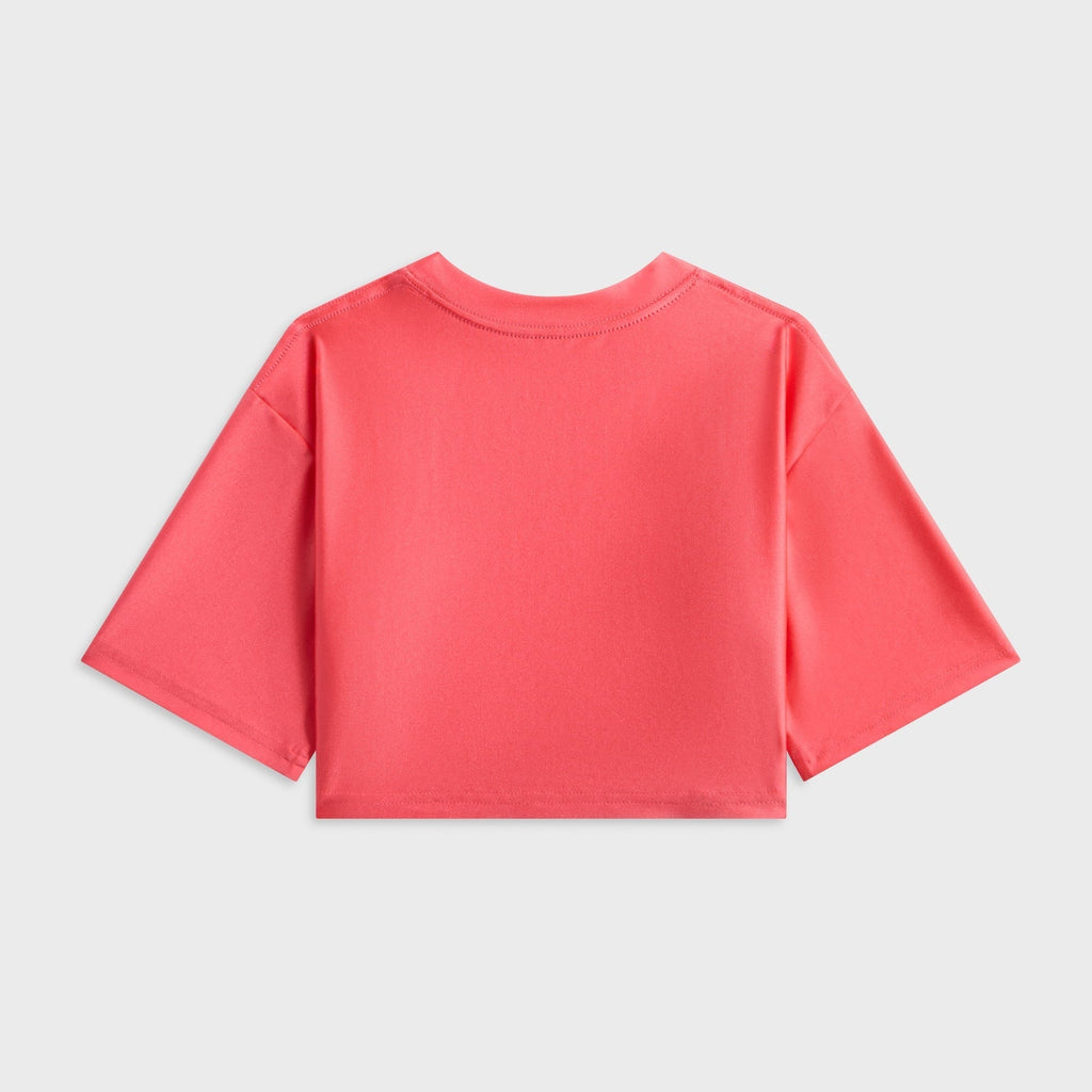 Kith Kids Active Fei Cropped Tee - Carnation