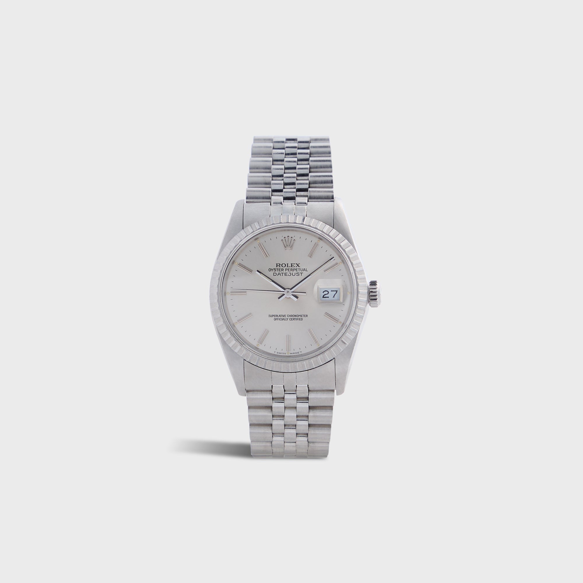Wind Vintage Rolex Silver Dial Datejust Reference 16030 Unpolished - Silver