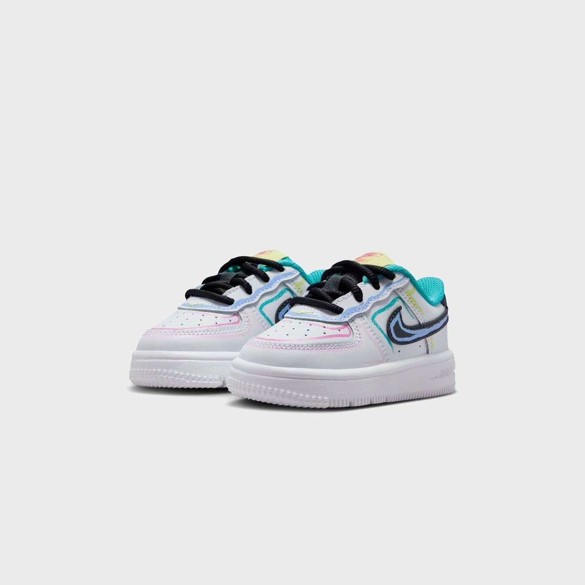 Nike TD Force 1 Low - White / Hyper Pink / Dusty Cactus / Anthracite