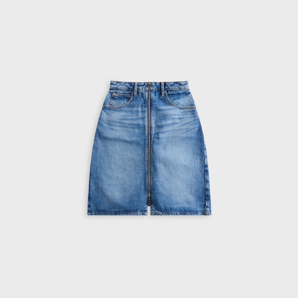 Alexander Wang Zip Front Midi Skort - Vintage Marbled Blue