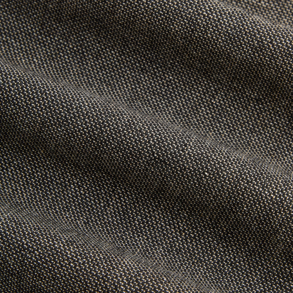 &Kin Textured Linen Ito Blazer - Black Melange