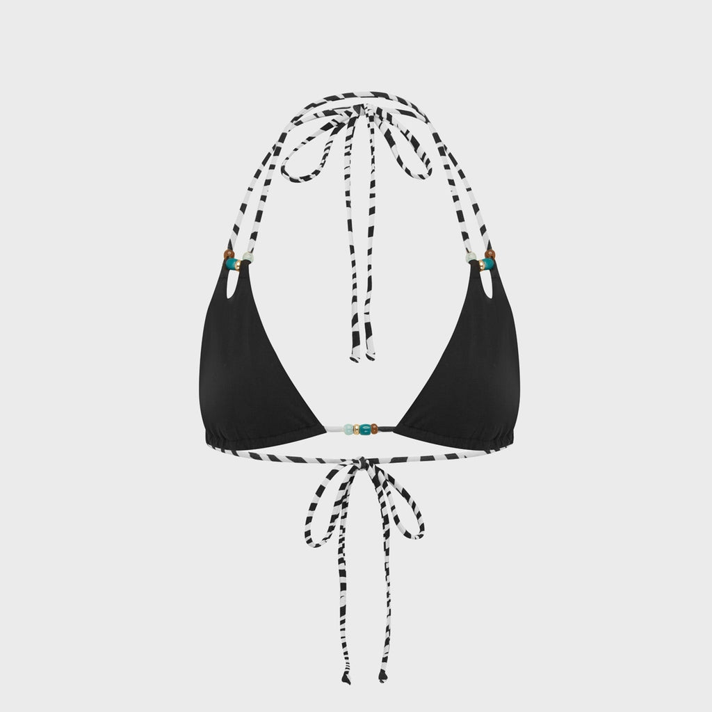 Bond Eye Reversible Tonya Triangle Top - Zebra / Black