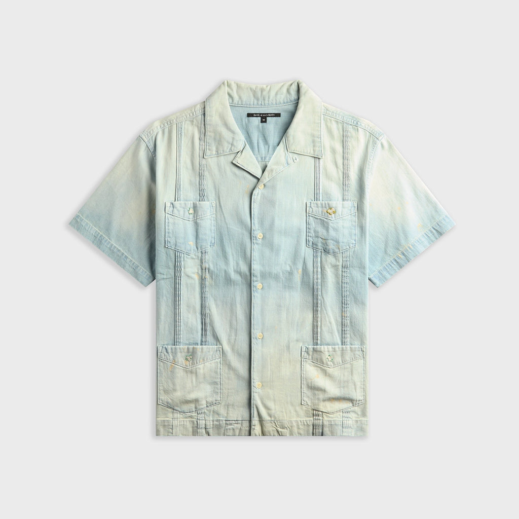 Coût De La Liberté Cedro Rigid Preshunk Denim Pleated Pocket Shirt - Buena Vista