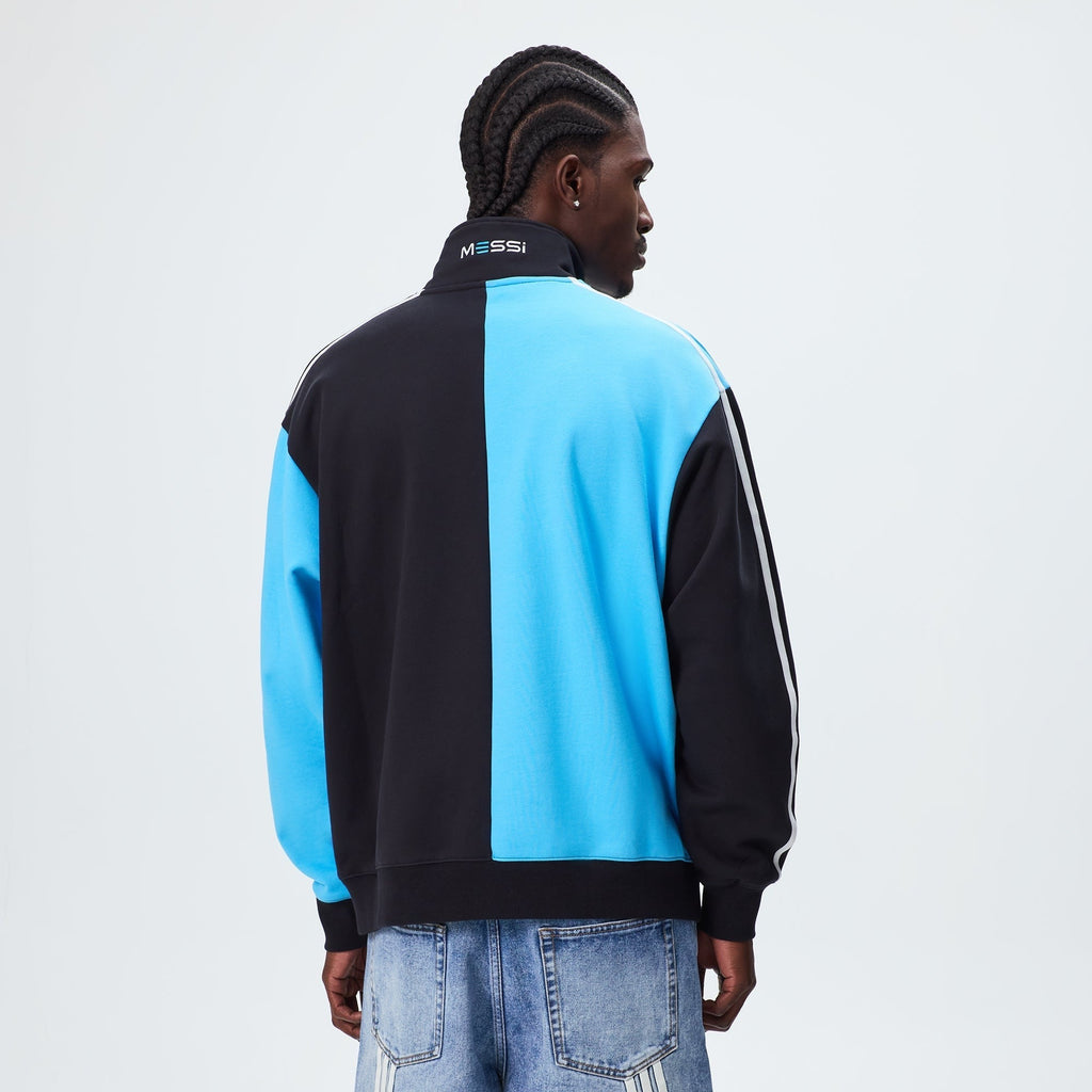 Kith & Messi for adidas Football Fleece Quarter Zip - Night Navy