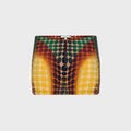 Jean Paul Gaultier Re-Edition Center Front Zip Mini Skirt - Orange Multi