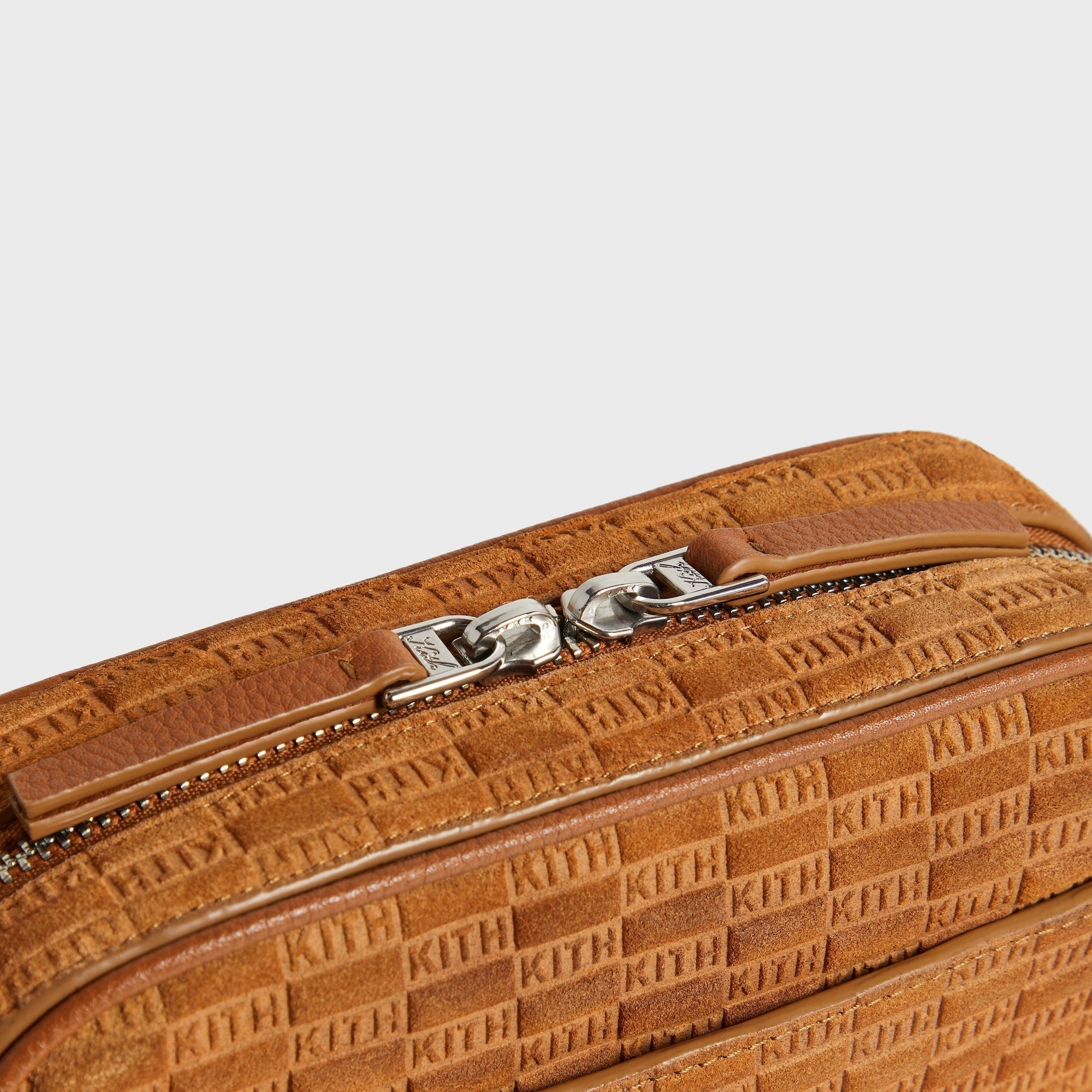Kith Monogram Suede Crosswalk K20 Bag - Argil