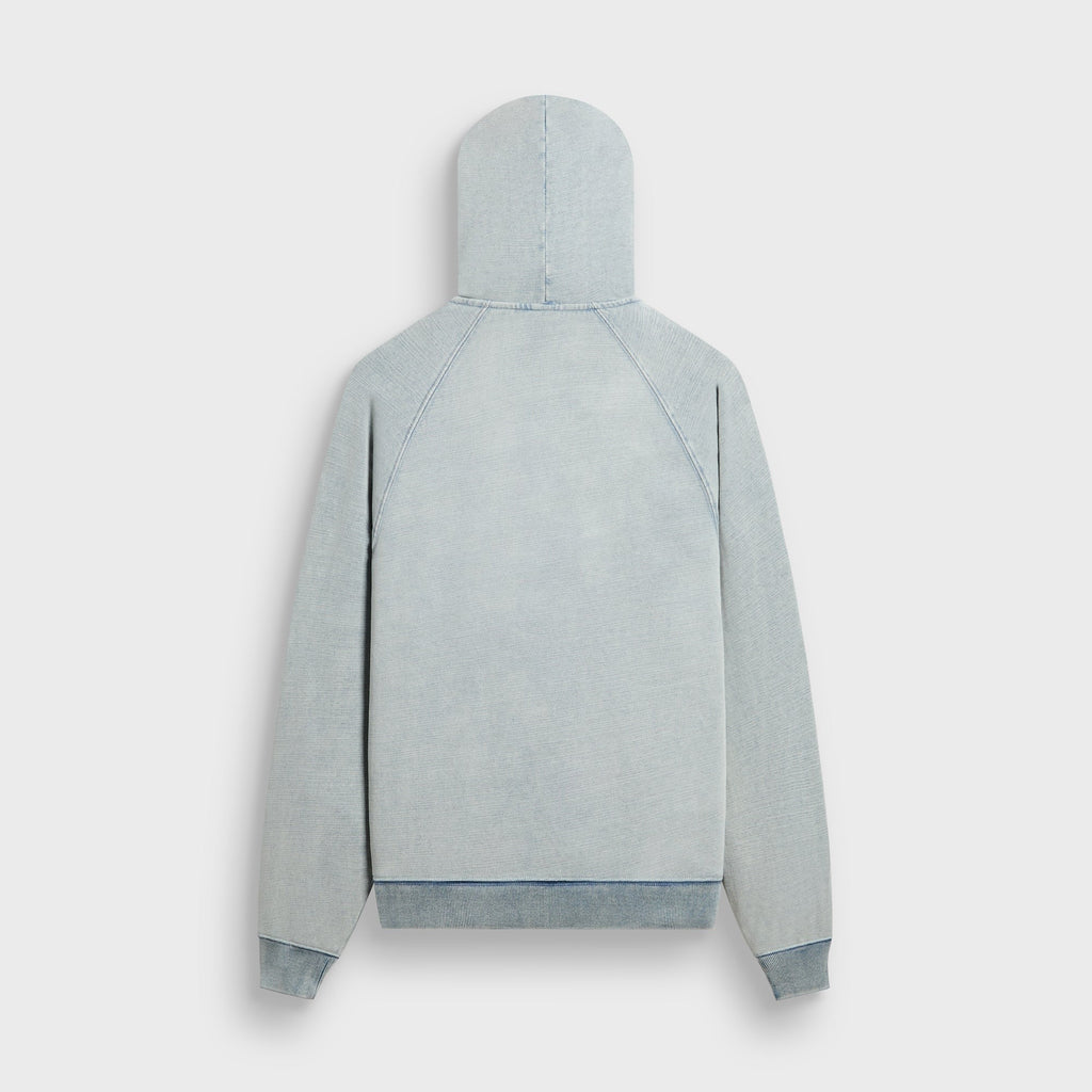 Kith Indigo Fleece Wilder Full Zip Hoodie - Pale Indigo