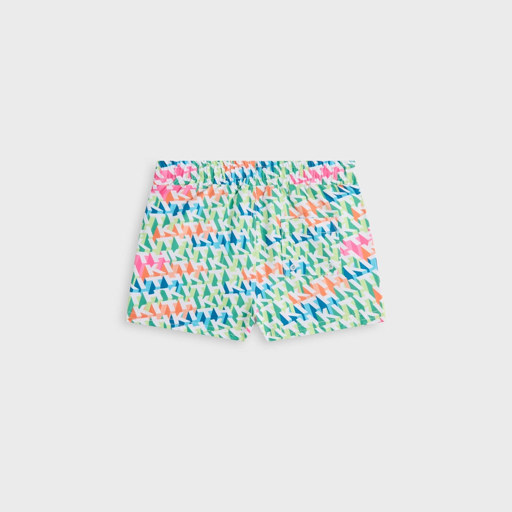 Kith Baby 3D Monogram Kai Swim Trunk - Periodot