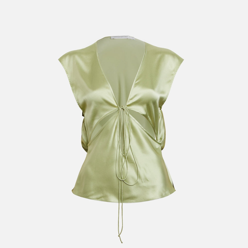 Christopher Esber Triquetra Square Tank - Pistachio