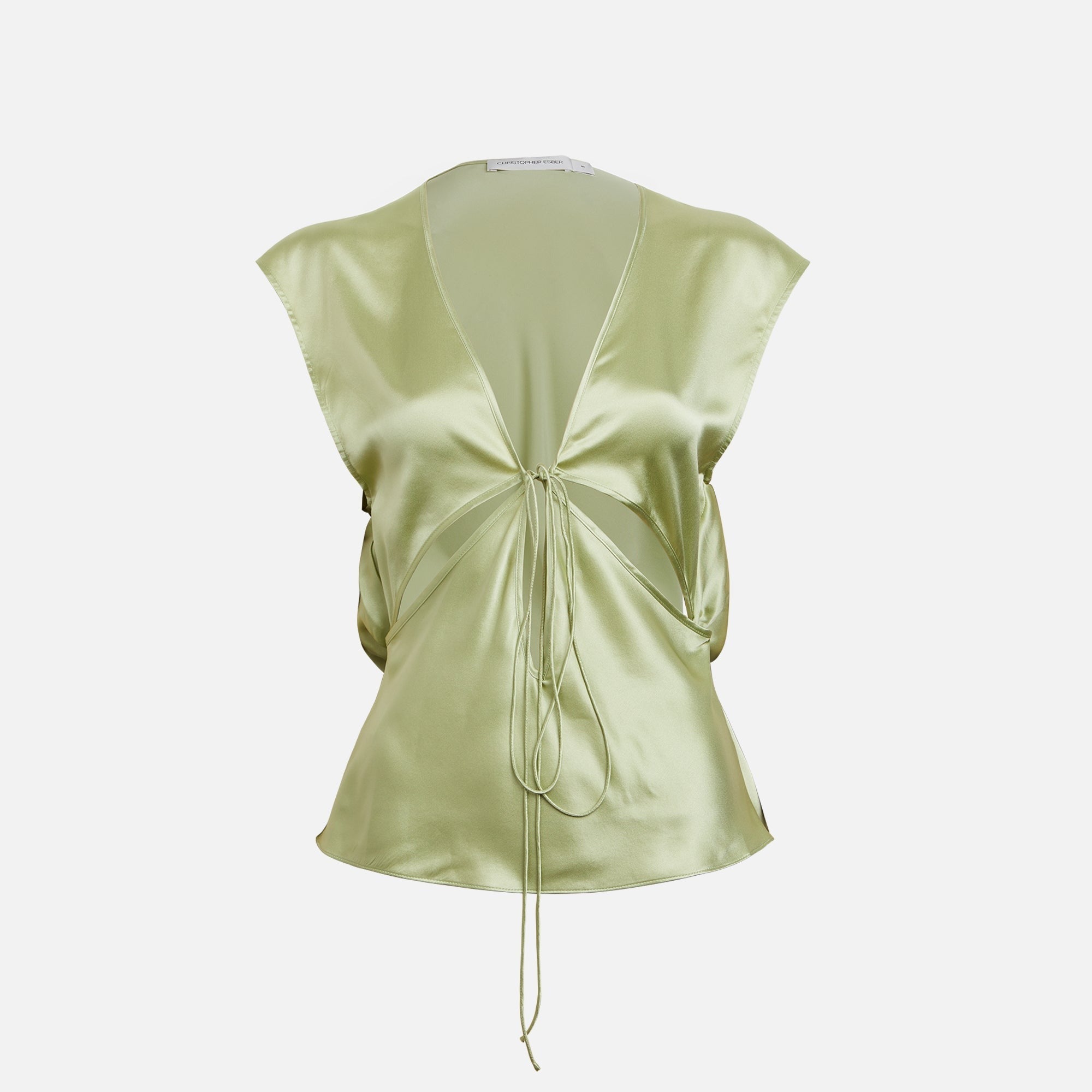 Christopher Esber Triquetra Square Tank - Pistachio