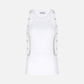 The Attico Jersey Tank Top - White
