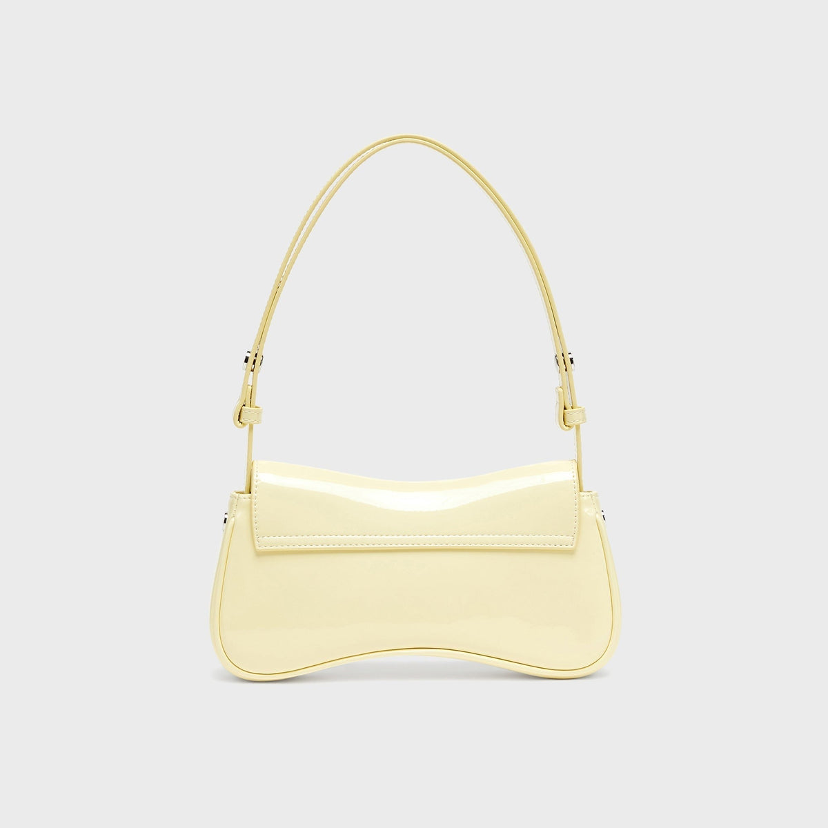 Diesel Play-Clutch In Glossy PU Bag - Light Yellow