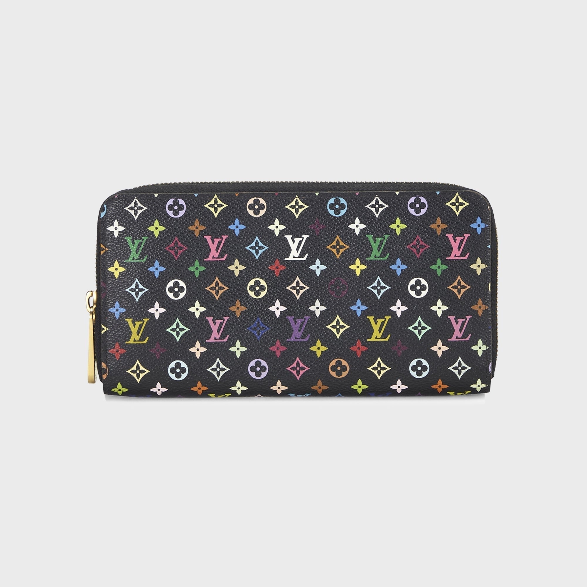 WGACA Louis Vuitton Multicolor Zippy Wallet - Black