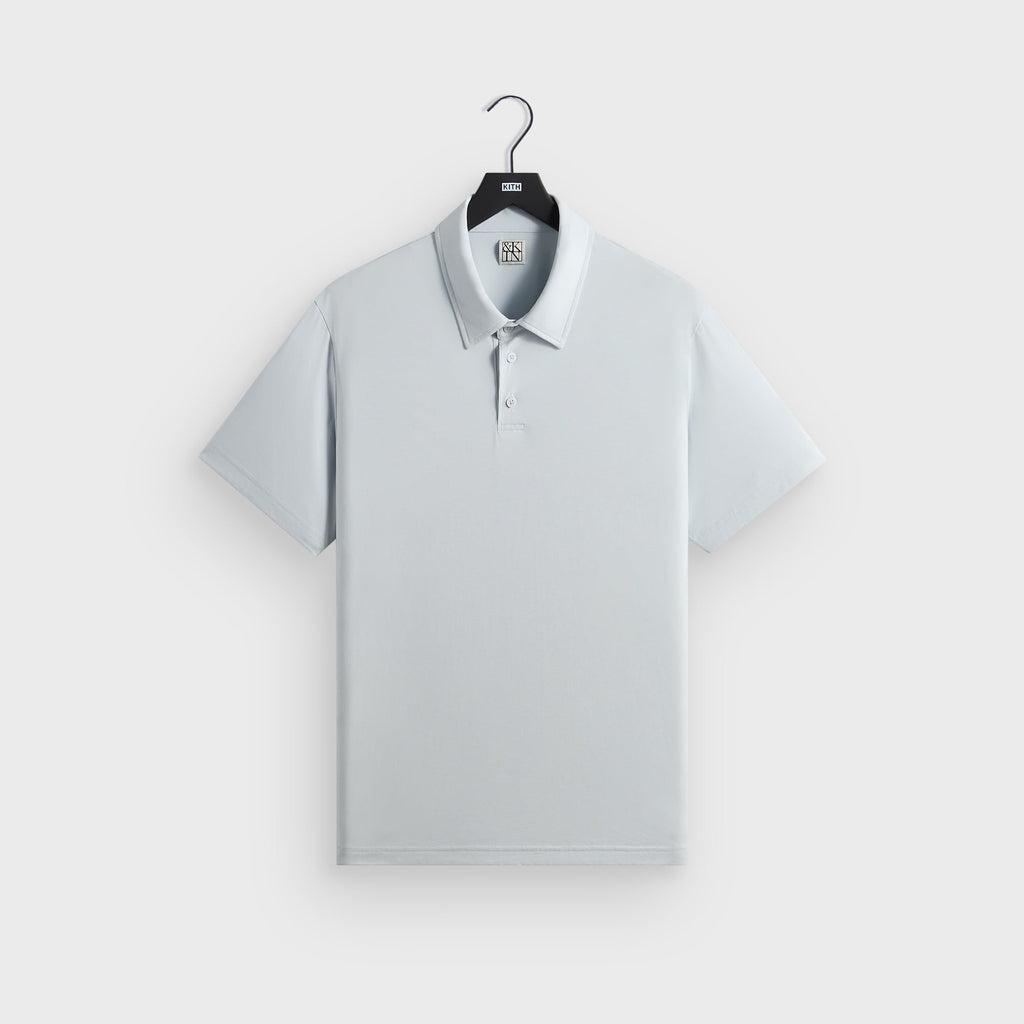 &Kin Soft Modal Blend Heathrow Polo - Light Indigo