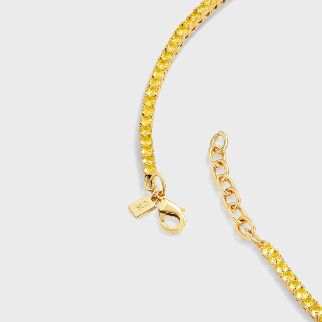 Crystal Haze Serena Necklace - Butter Yellow