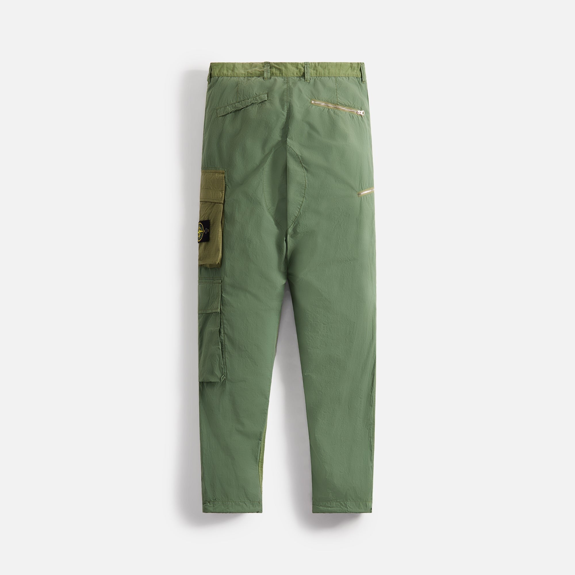 Stone Island Mix Fabric Garment Dyed Pant - Sage