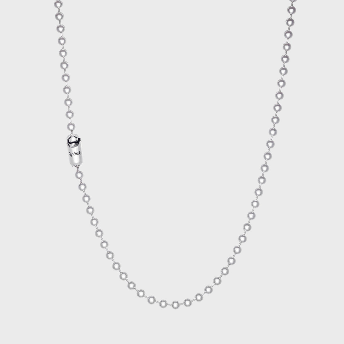 GOOD ART HLYWD Logo Poplock Necklace - Silver