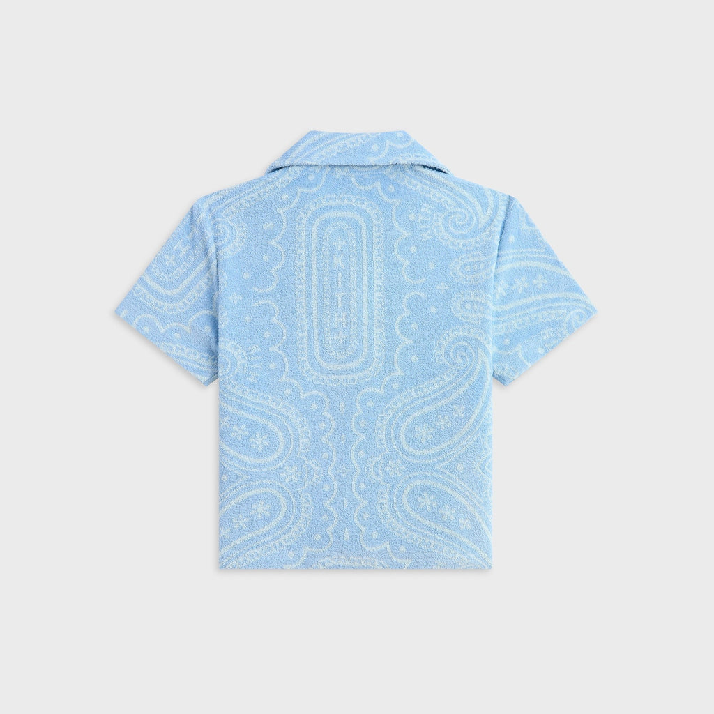 Kith Kids Paisley Jacquard Camp Shirt - Serene