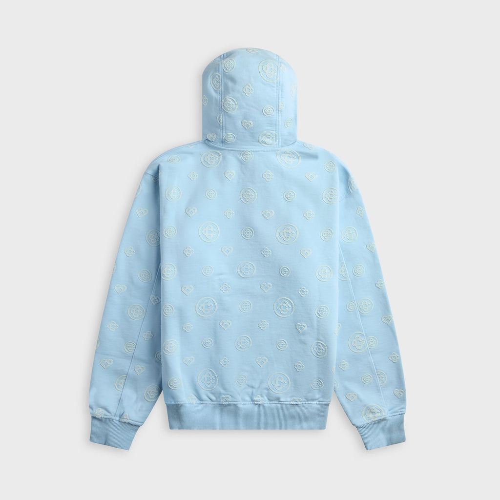 Casablanca Applique Monogram Hooded Sweatshirt - Blue
