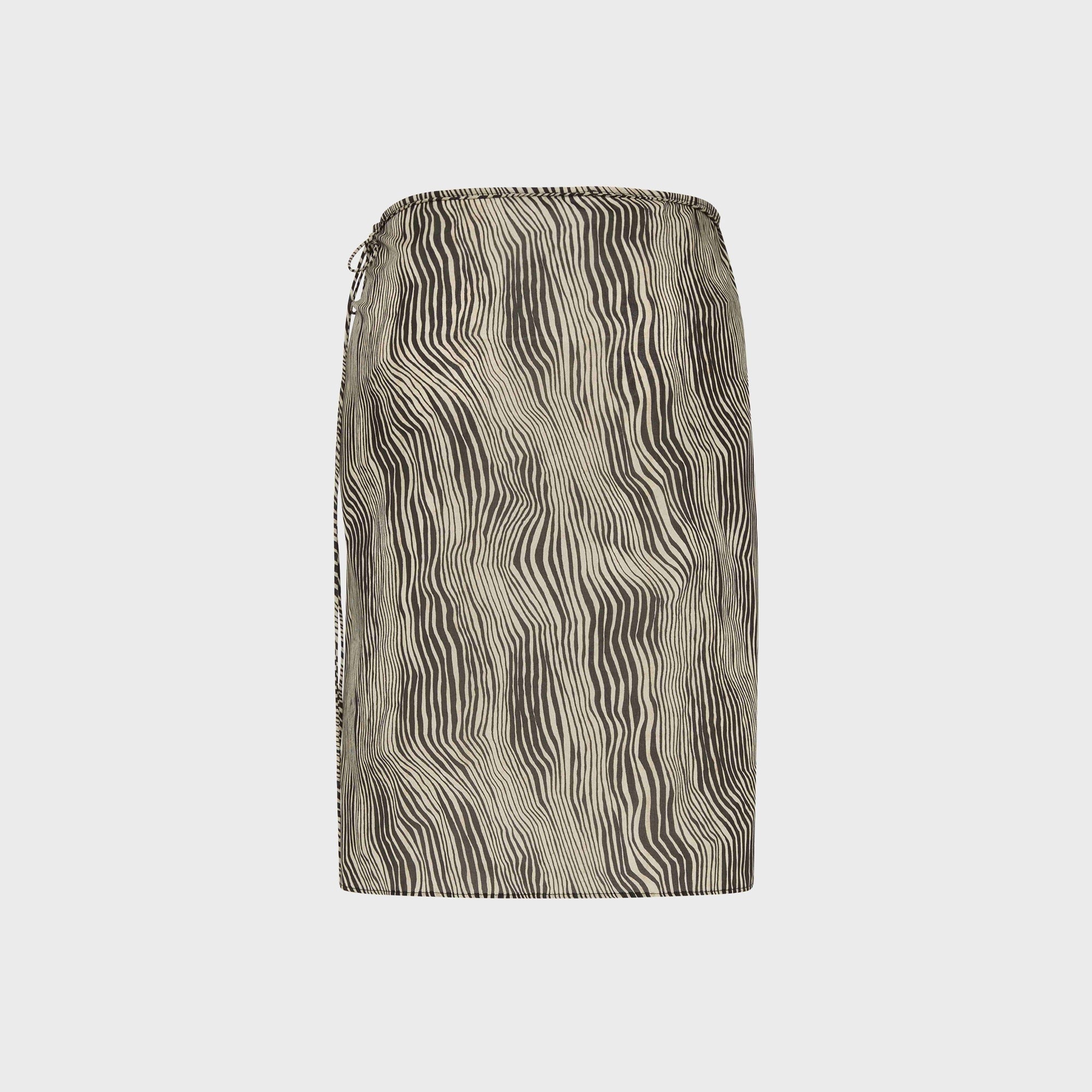 St. Agni Savannah Silk Wrap Skirt - Sand