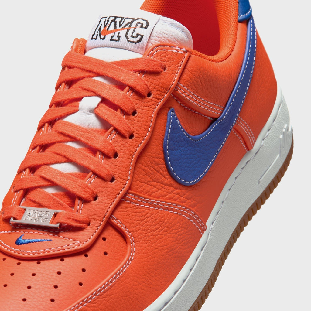 Nike Air Force 1 Low Retro Premium - Safety Orange / Rush Blue / White