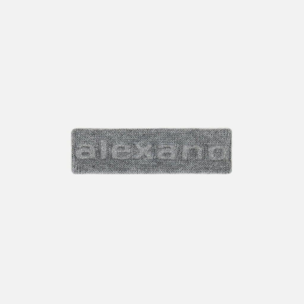Alexander Wang Deboss Headband - Medium Grey Melange