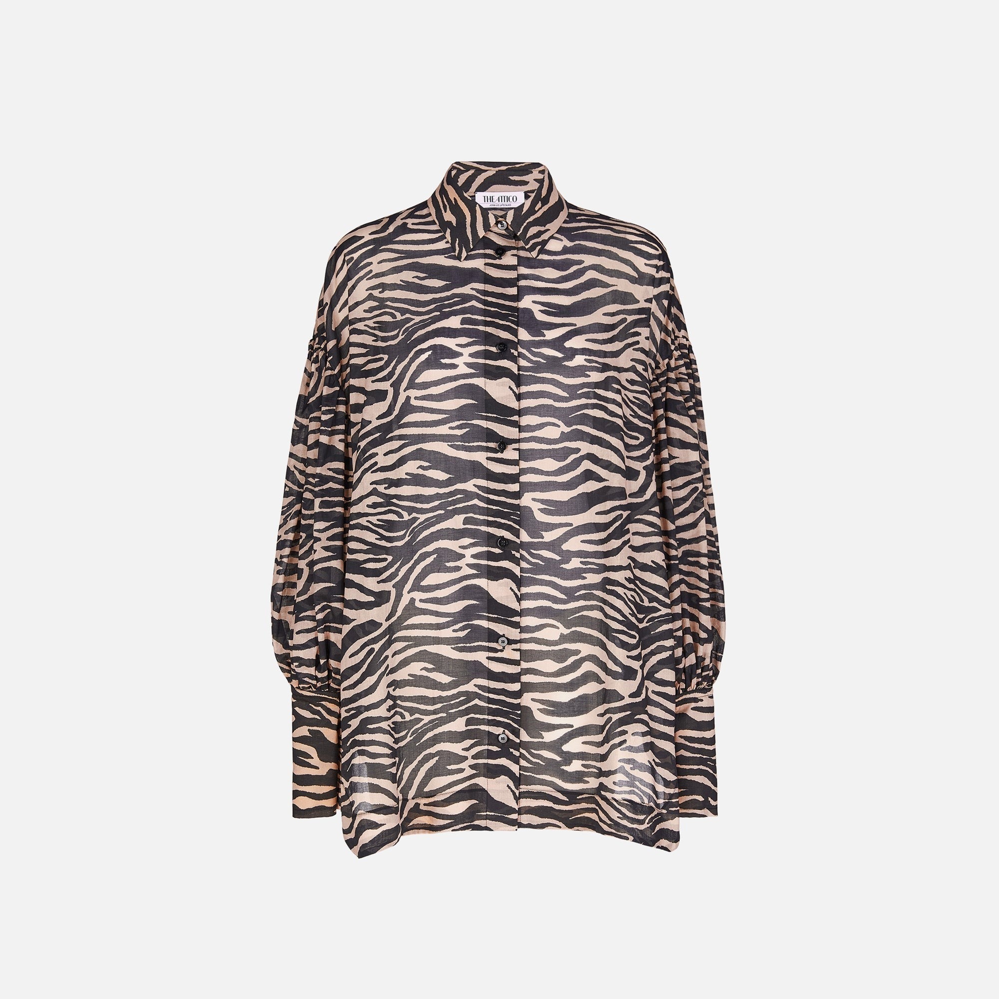 The Attico Shirt - Cappuccino / Black