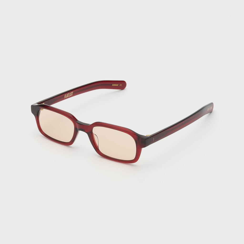 Flatlist Hanky - Crystal Burgundy / Peach Lens