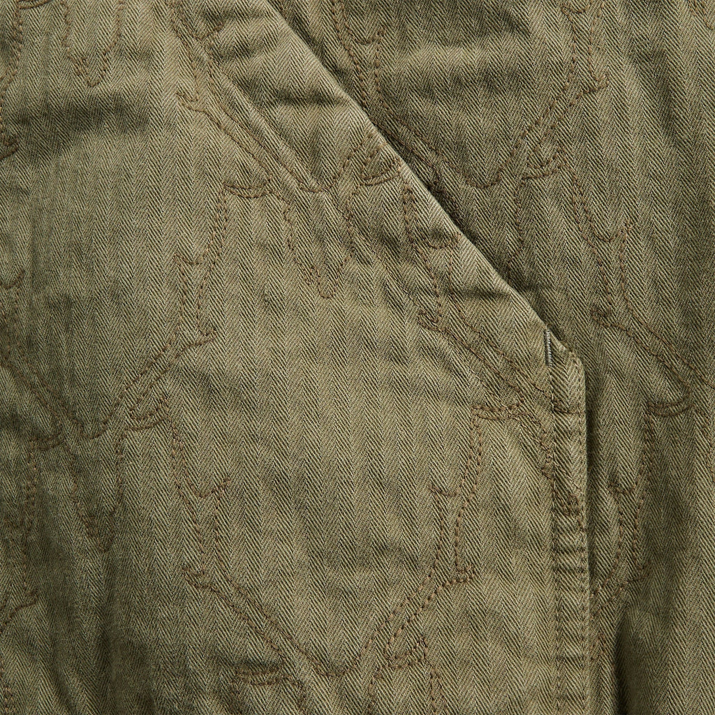 South2 West8 Zipped Work Hoody - Skull Quilting / Herringbone